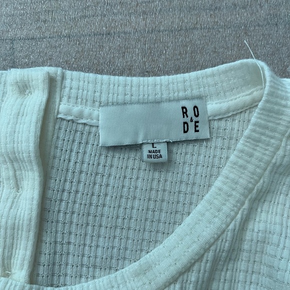 [L]RO & DE Anthropologie Arden Yellow Tie Dyed Blouse Mix Texture Relaxed Fit - Picture 8 of 10